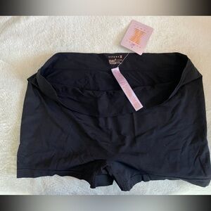 NWT Savage X Fenty 3X Seamless boy short panty/Boxer Short, black caviar